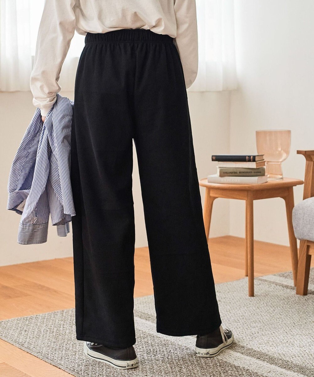 WEGO 裏起毛ワイドイージーパンツ 