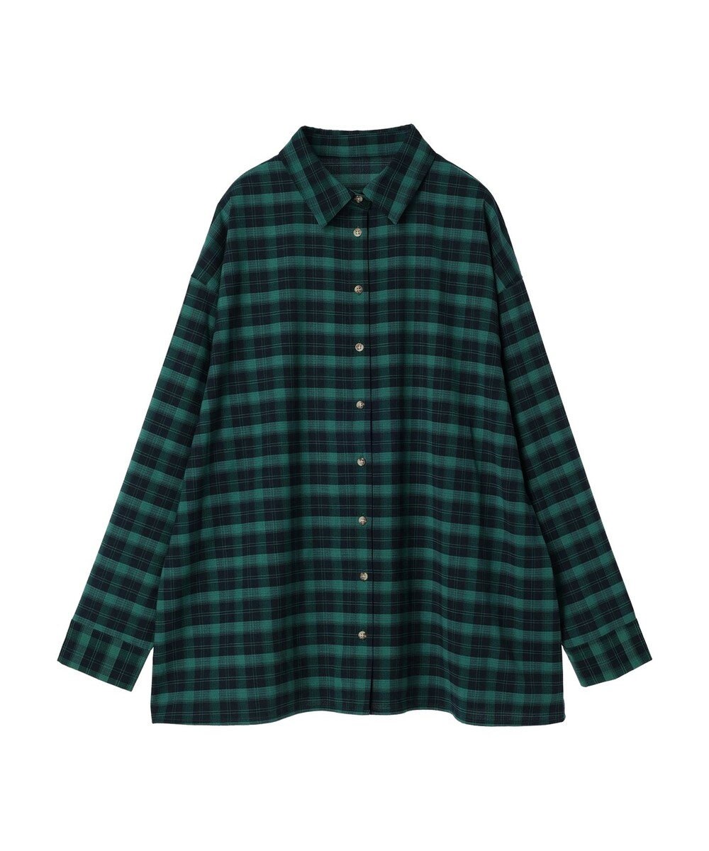 Green Parks ＥＧＯＩＳＴ　チェックロゴシャツチュニック 