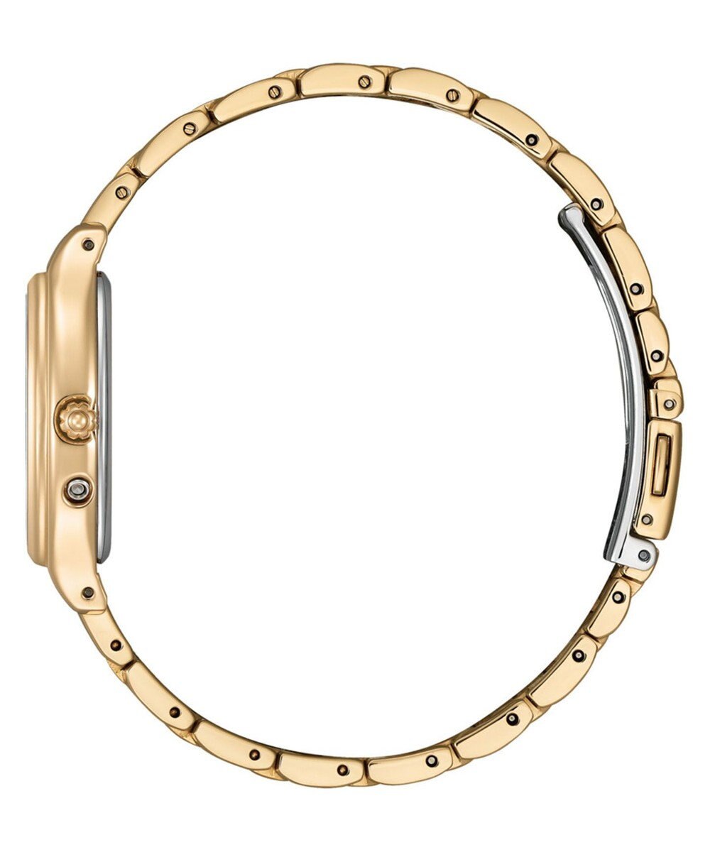 CITIZEN 【大人可愛い トノー型限定モデル】電池交換 時刻修正不要 ソーラーテック電波時計 