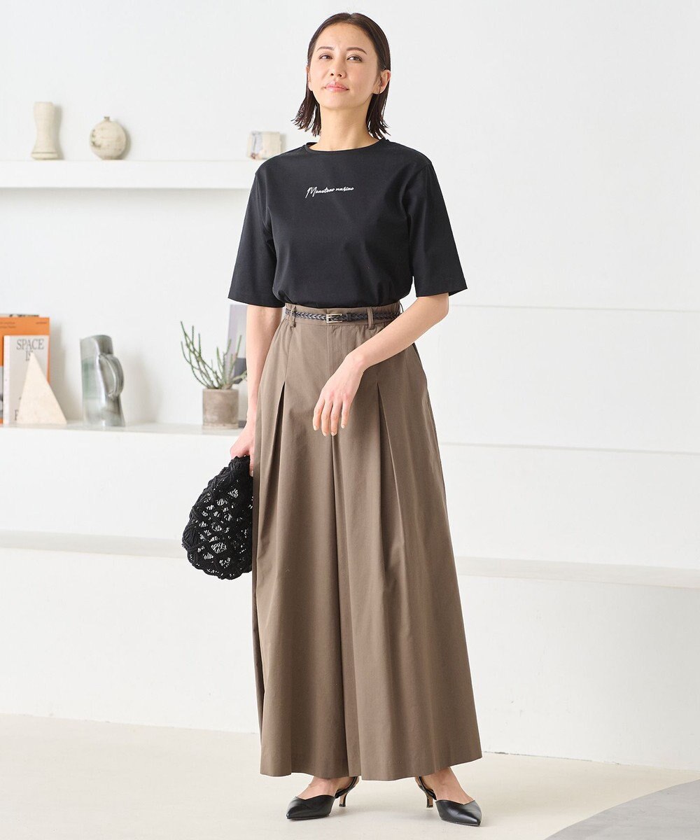 自由区 L 【洗える】Marine半袖 ロゴTシャツ 