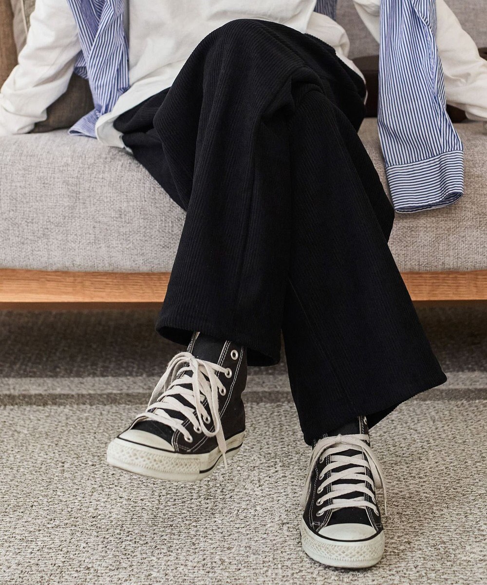 WEGO 裏起毛ワイドイージーパンツ 