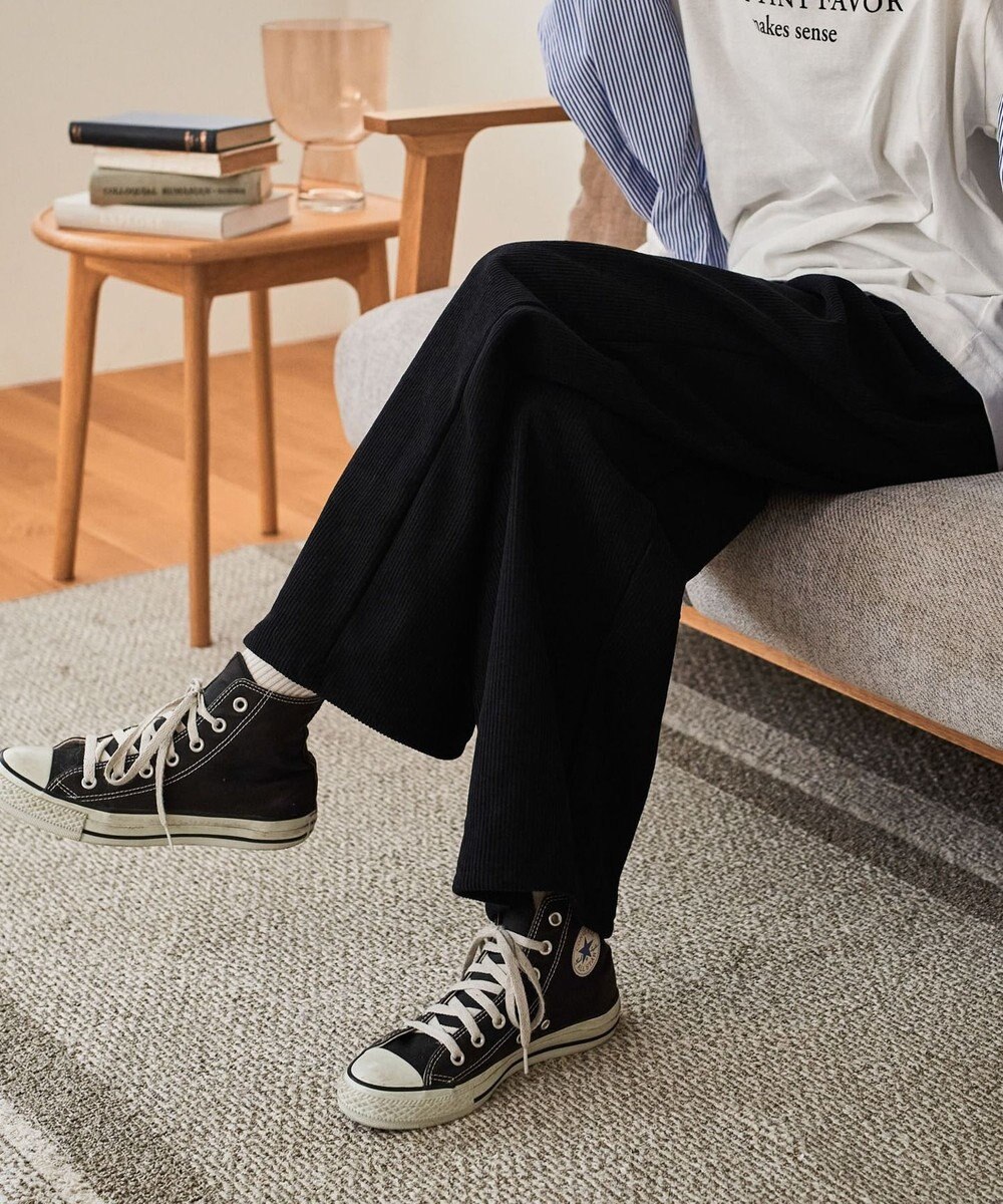 WEGO 裏起毛ワイドイージーパンツ 