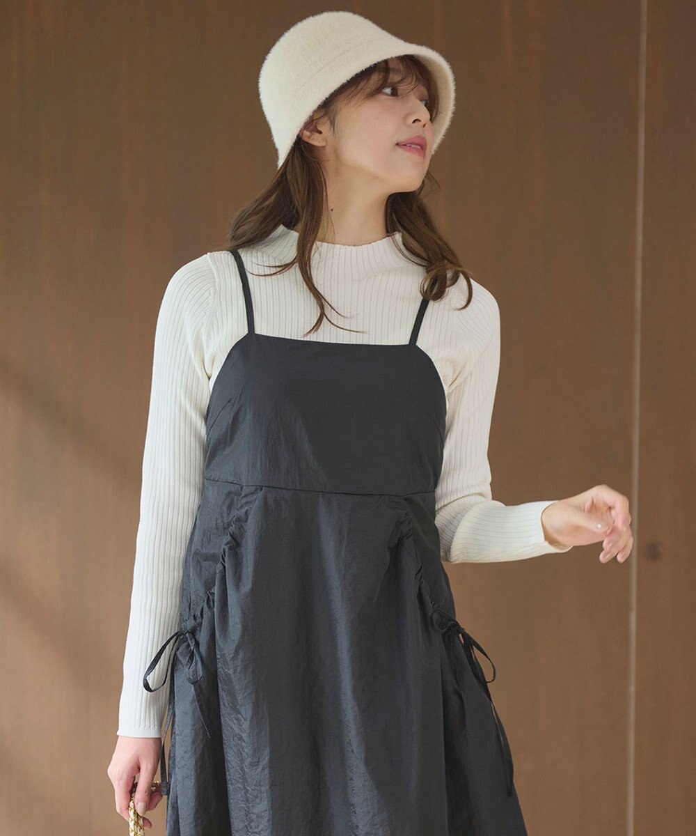 Feroux 【洗える】ニットセット キャミソールワンピース 