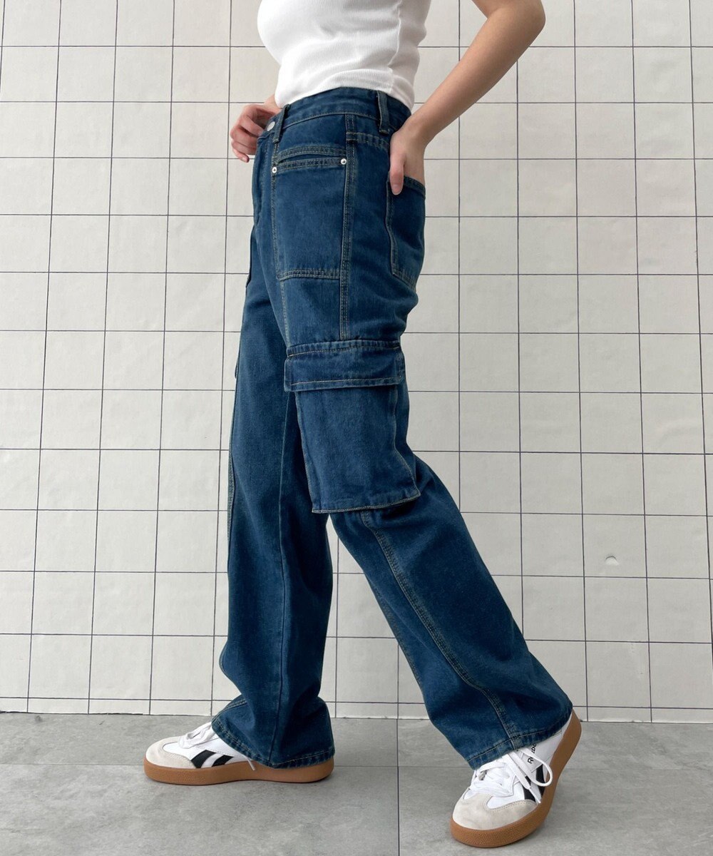 WEGO マルチポケットワイドカーゴパンツ 