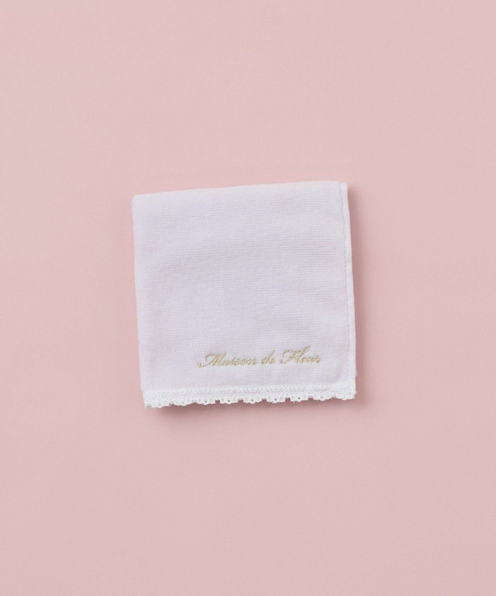 Maison de FLEUR アンダーレースタオルハンカチ 