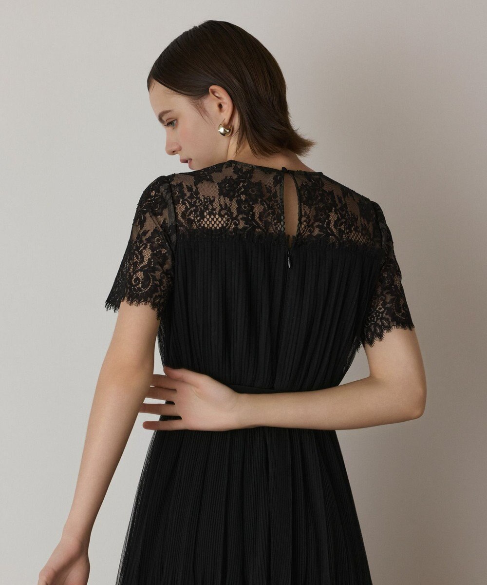 GRACE CONTINENTAL チュールプリーツドレス 