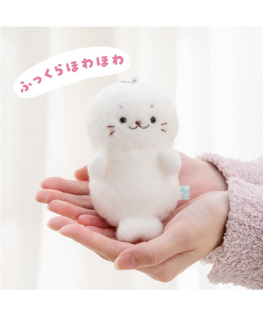 Mother garden しろたん ほわほわ お座り キーホルダー 