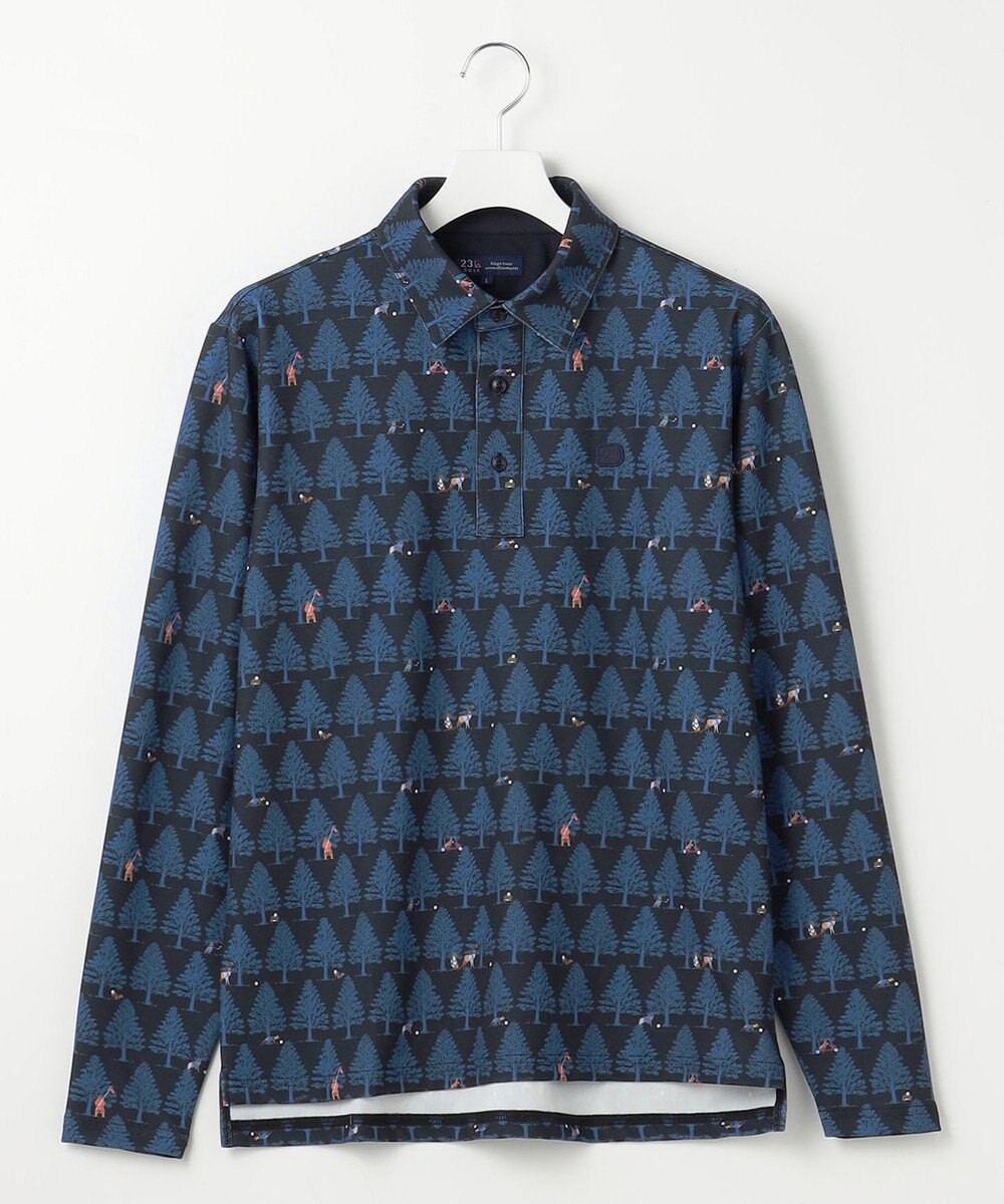 23区GOLF 【MEN】白夜ゴルフ柄 長袖シャツ 
