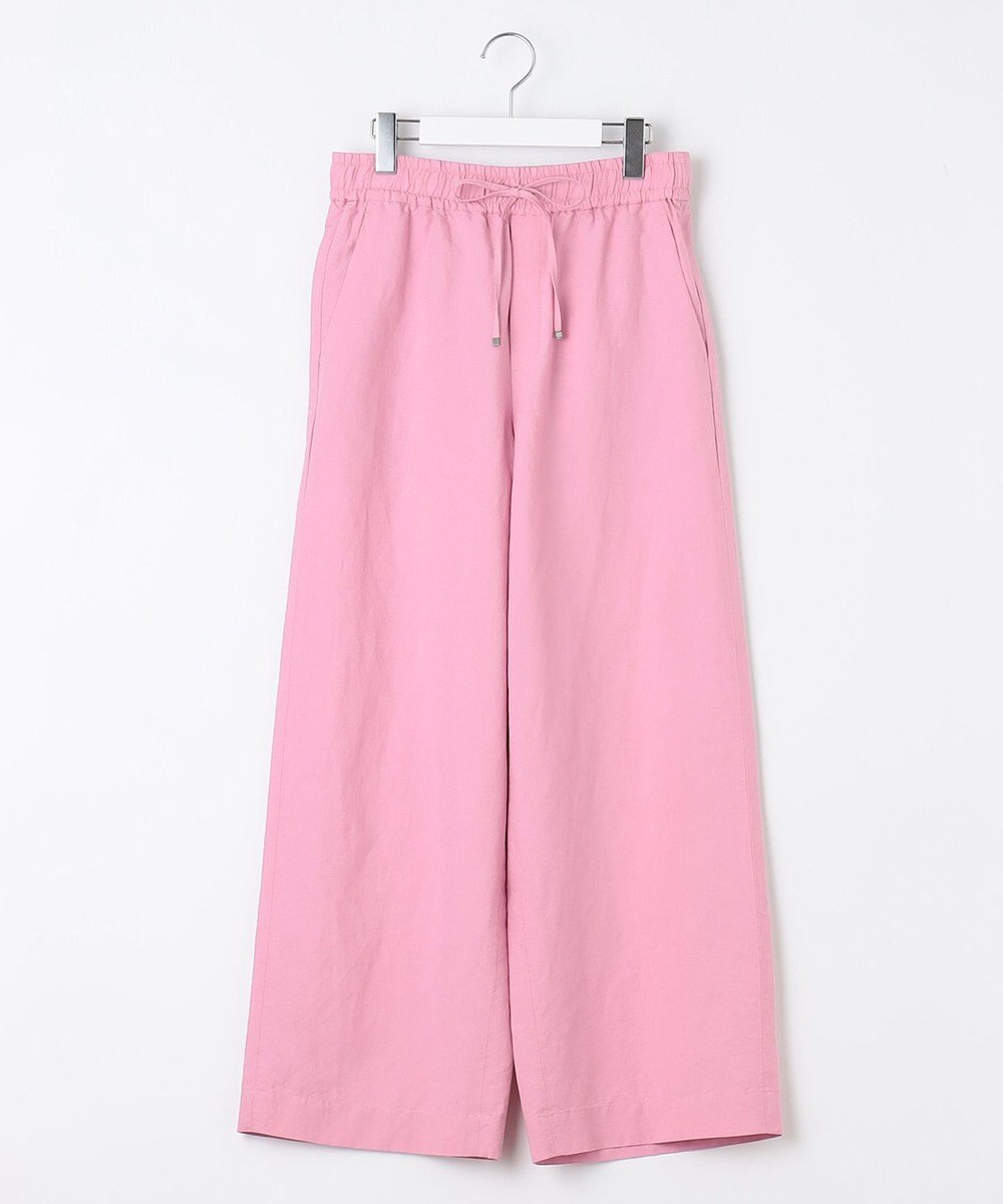 UNFILO 【軽量/UVケア】ライトリネン ワイドパンツ 