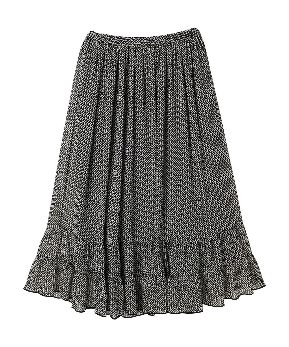 AMERICAN HOLIC 幾何学柄裾ティアードスカート 