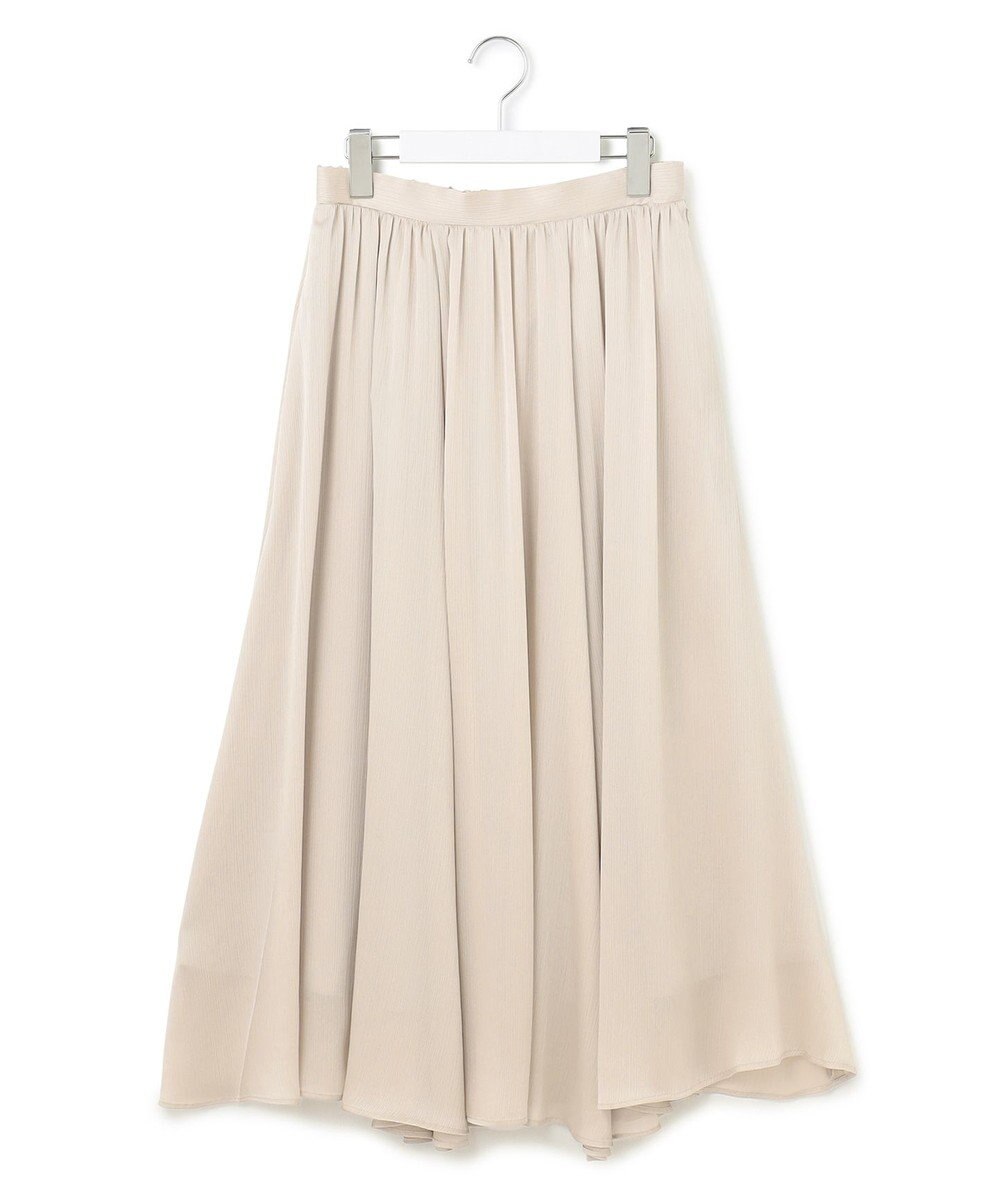 23区 【一部店舗限定/洗える】クレープシフォン フレア スカート 