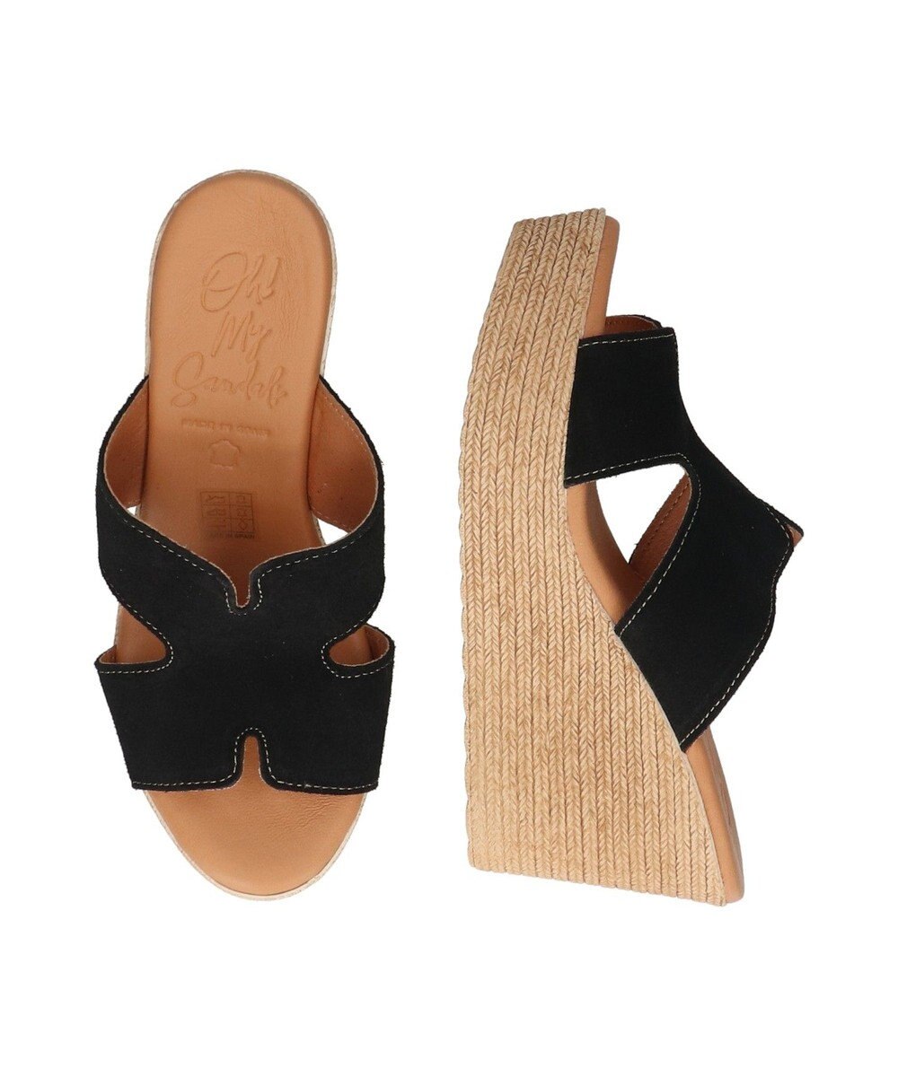 INTER-CHAUSSURES 【Oh my Sandals】クッションインソール厚底ミュールサンダル 