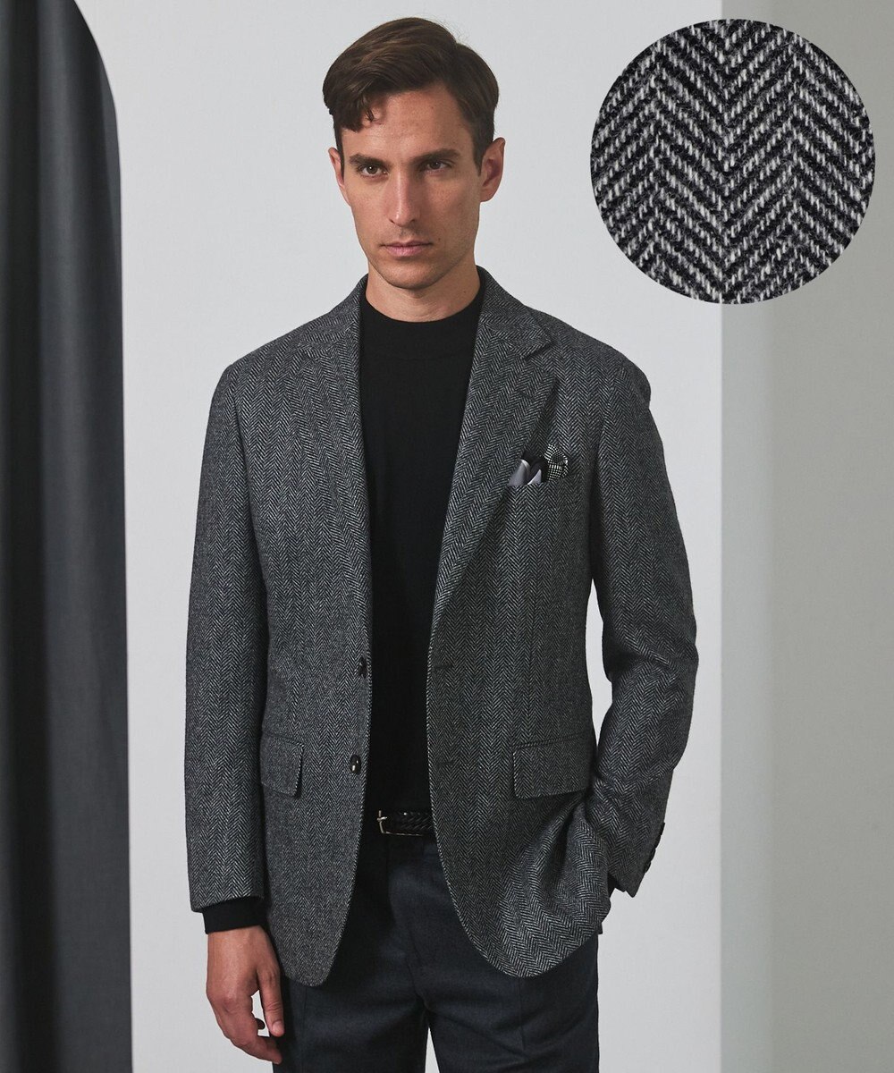 GOTAIRIKU 新色追加【一部ストレッチ】カシミヤブレンド 定番ツイードジャケット(25年モデル) 