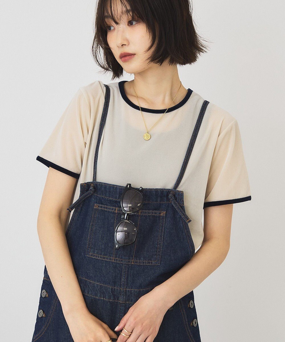 AMERICAN HOLIC シアーベロア配色プルオーバー 