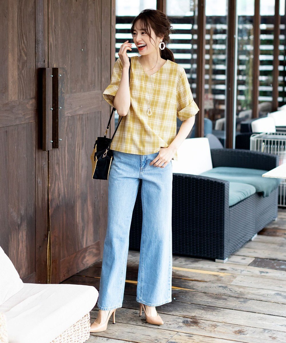 Tiaclasse L 【洗える】ゆったりシルエットの幅広カフスブラウス 