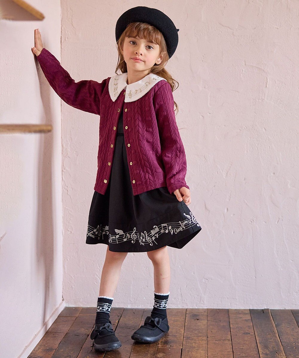 ANY KIDS 音符＆鍵盤デザインブラウス 