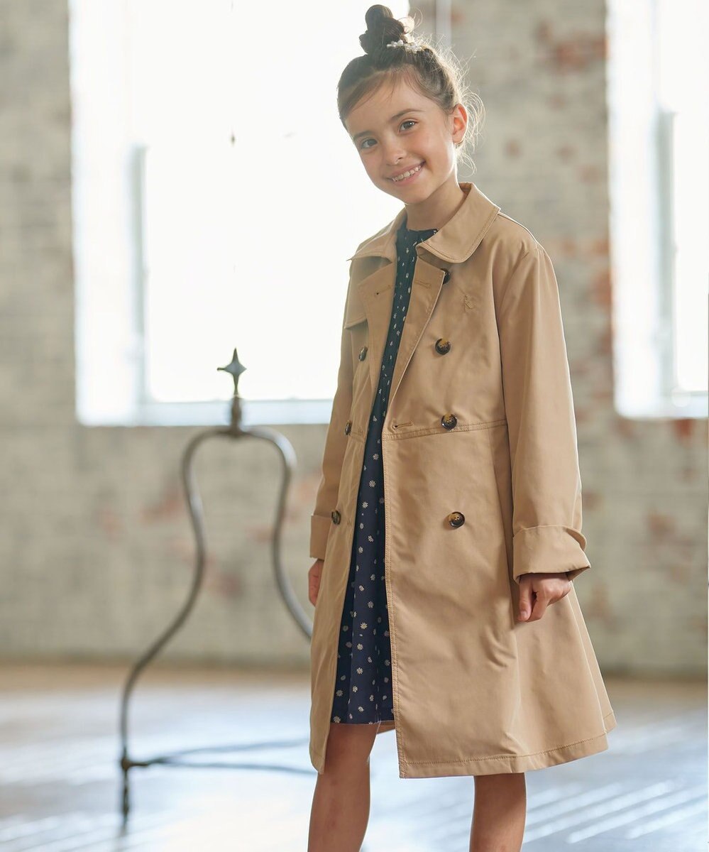 組曲 KIDS 【110-140cm】モノトーン花柄 ワンピース 