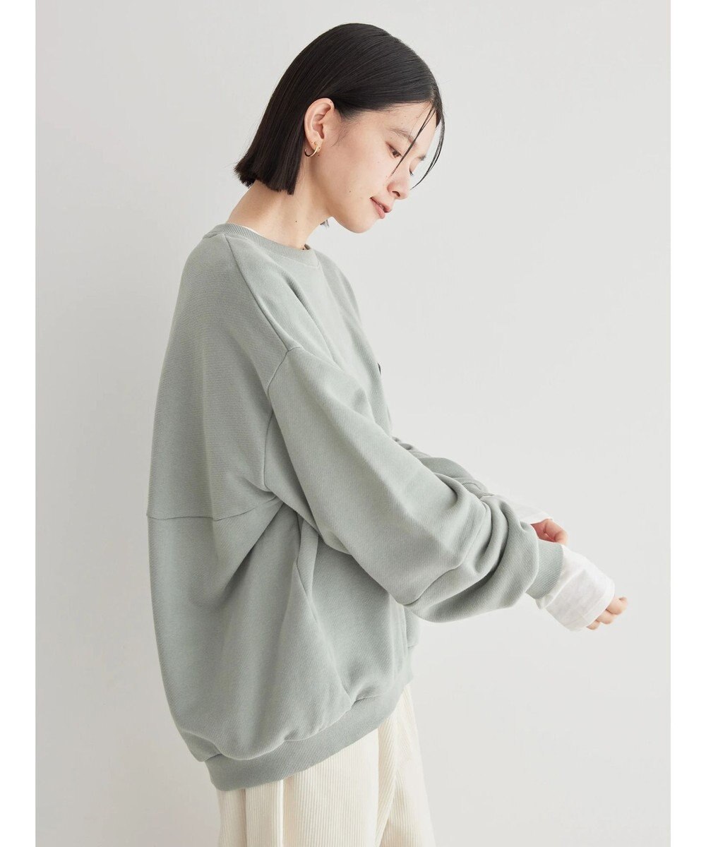 AMERICAN HOLIC ポケット付きバックドレープ裏毛プルオーバー 