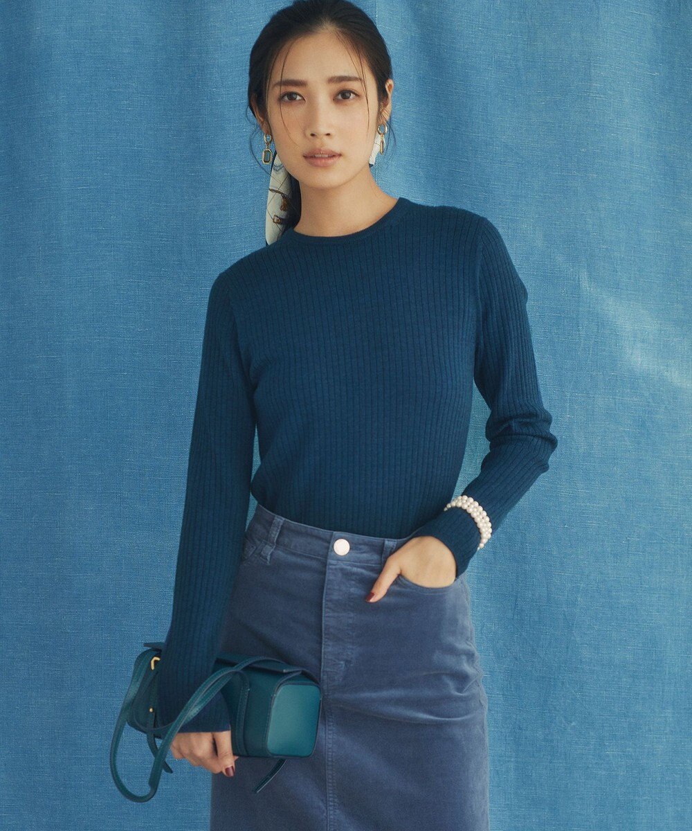 23区 ガラスフープピアス 