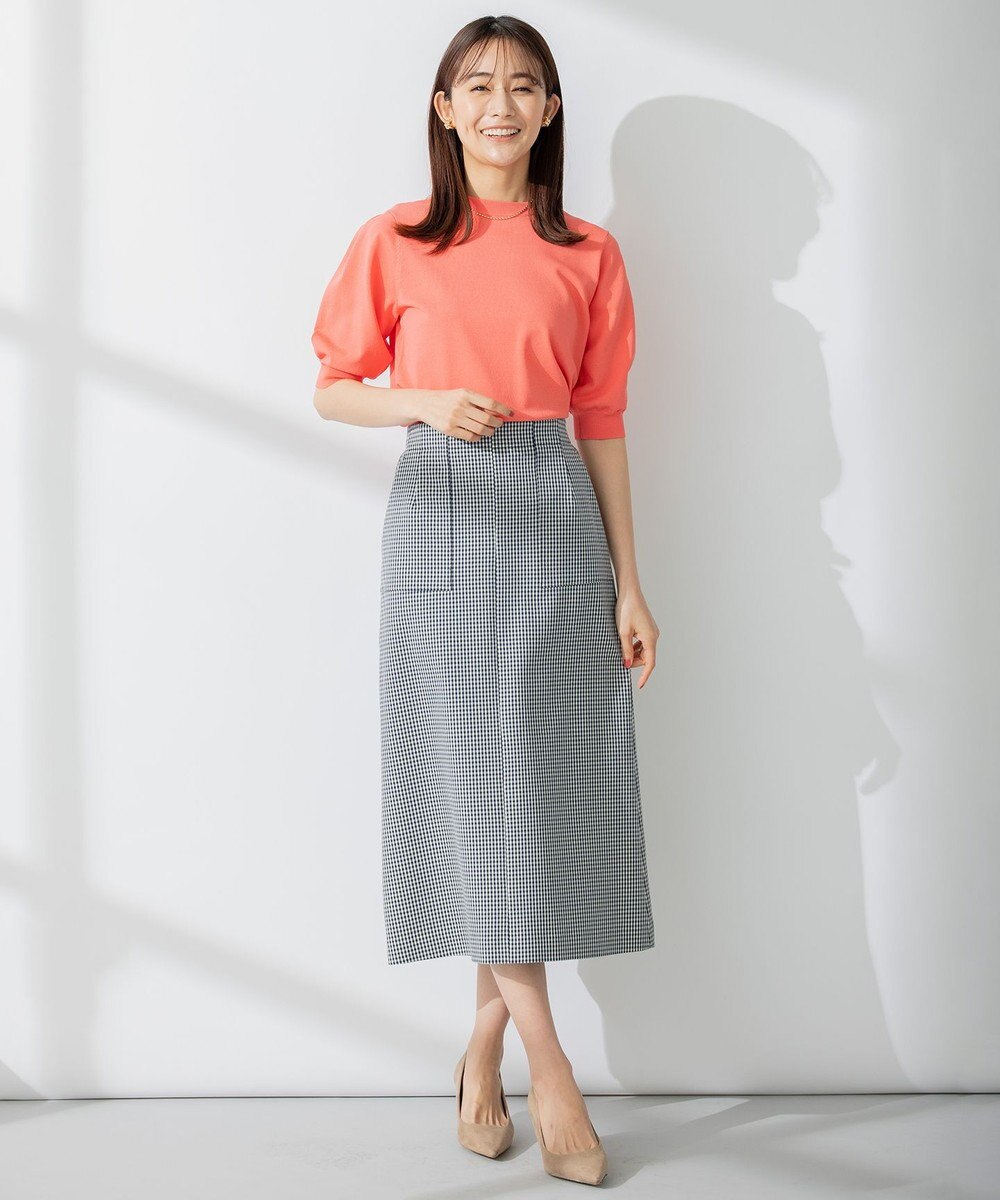 組曲 【洗える・ウエストゴム仕様】2WAYストレッチ スカート 