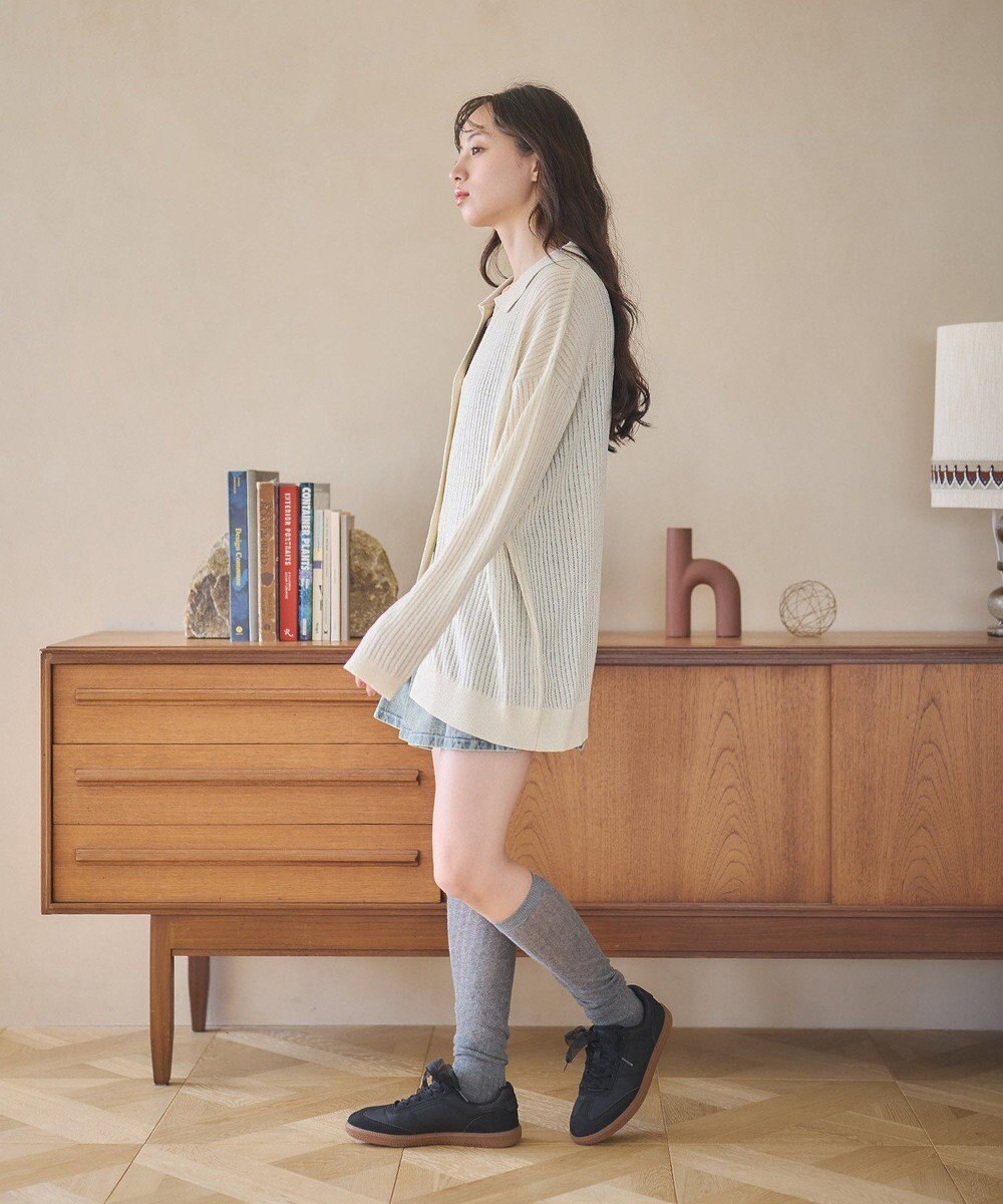 earth music&ecology スキッパールーズカーディガン 