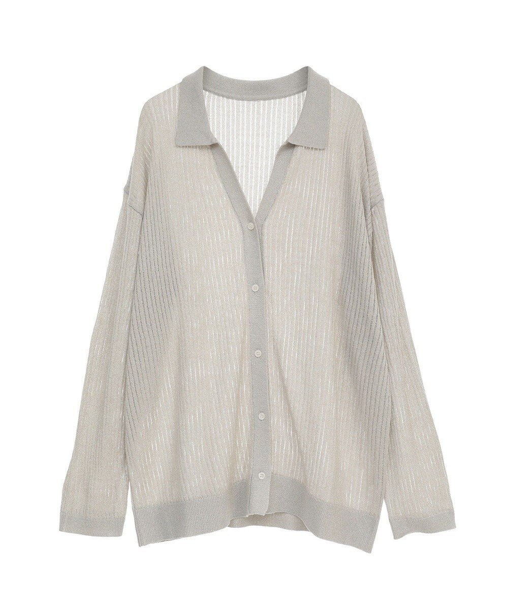 earth music&ecology スキッパールーズカーディガン 