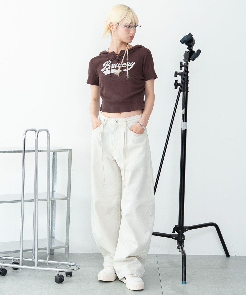 WEGO ワイドカーブスウィッチングパンツ 