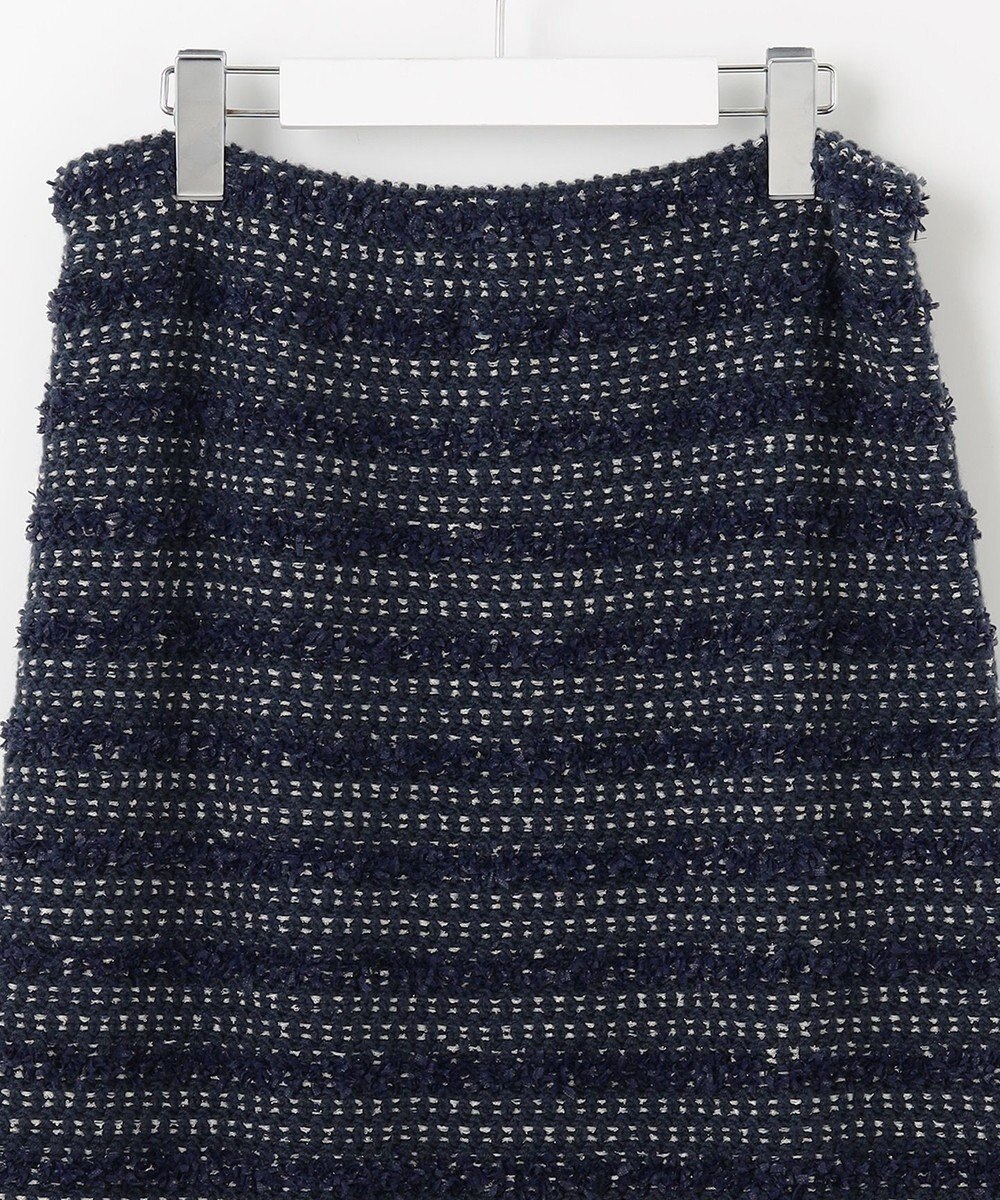 自由区 【カトリエムブーケ】Tweed melange フリンジスカート 