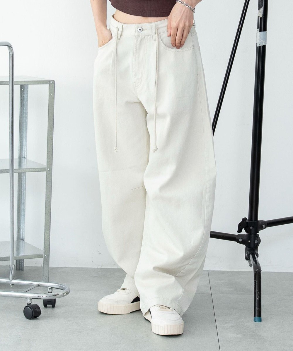 WEGO ワイドカーブスウィッチングパンツ 
