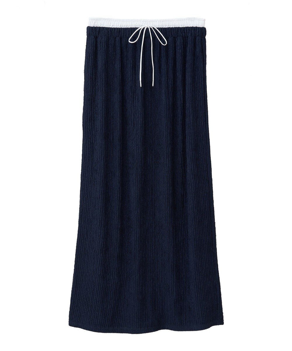 Green Parks ダブルウエストレイヤードイージーナロースカート 