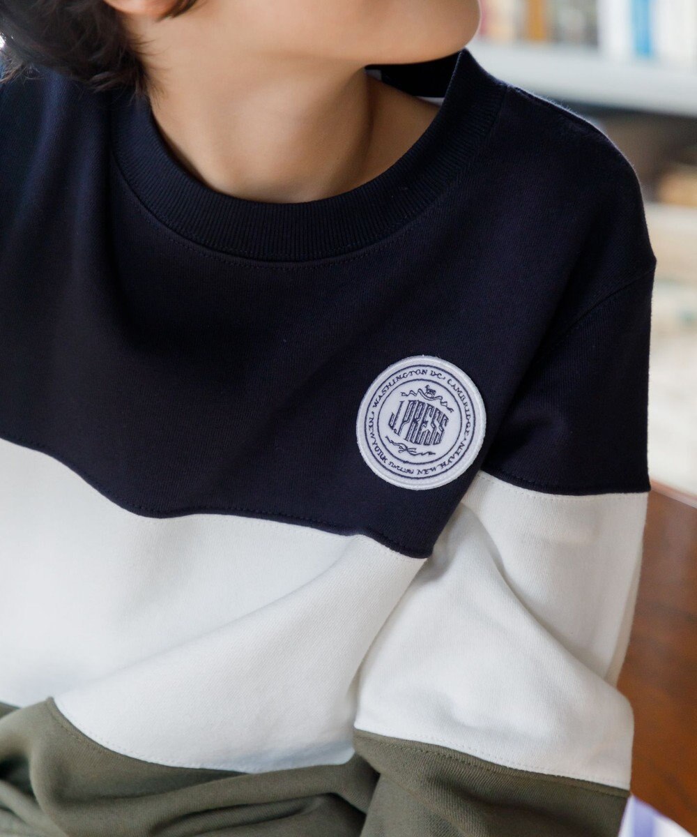 J.PRESS KIDS 【140-170cm】COMBI トリコロール トレーナー 