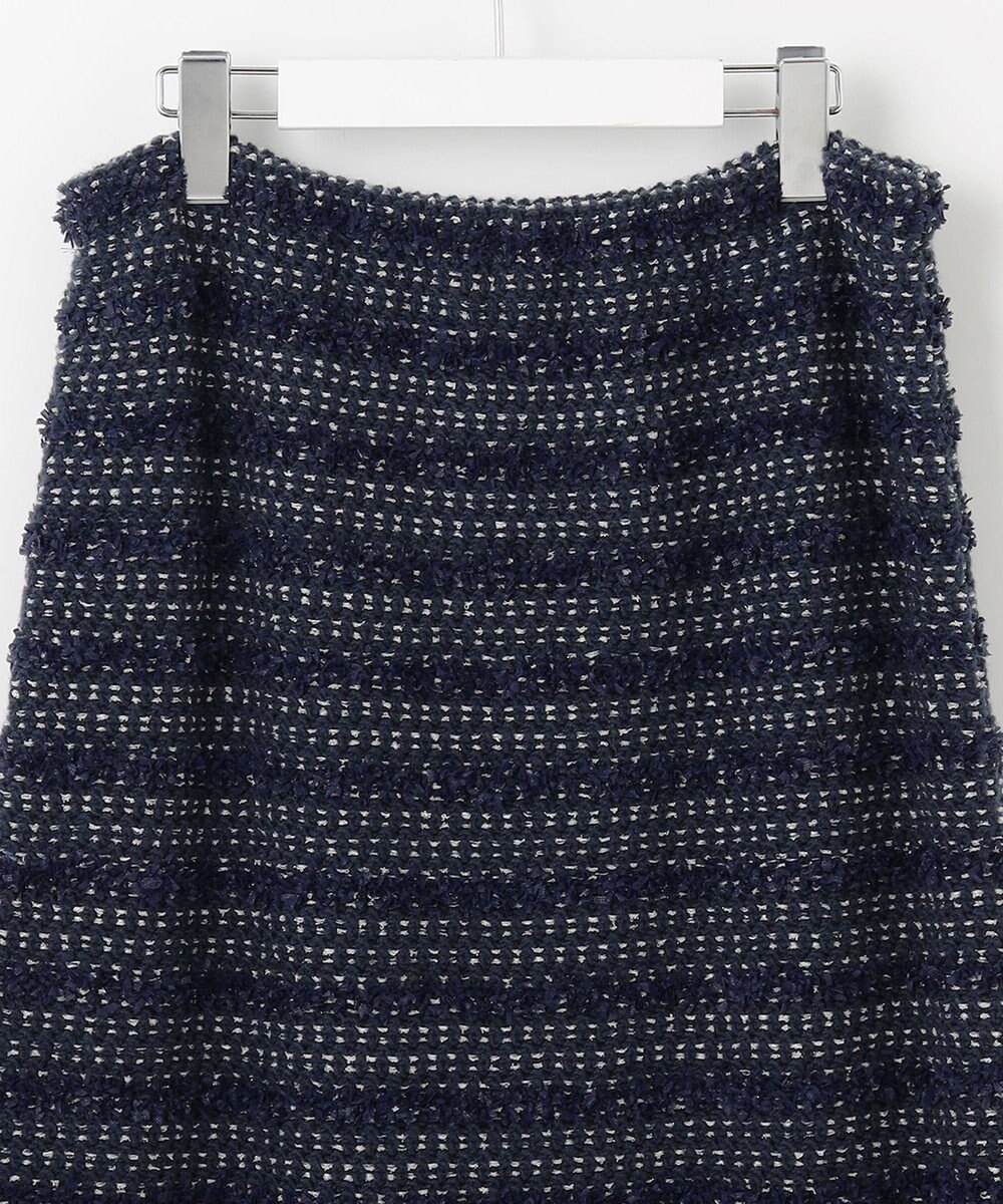 自由区 【カトリエムブーケ】Tweed melange フリンジスカート 