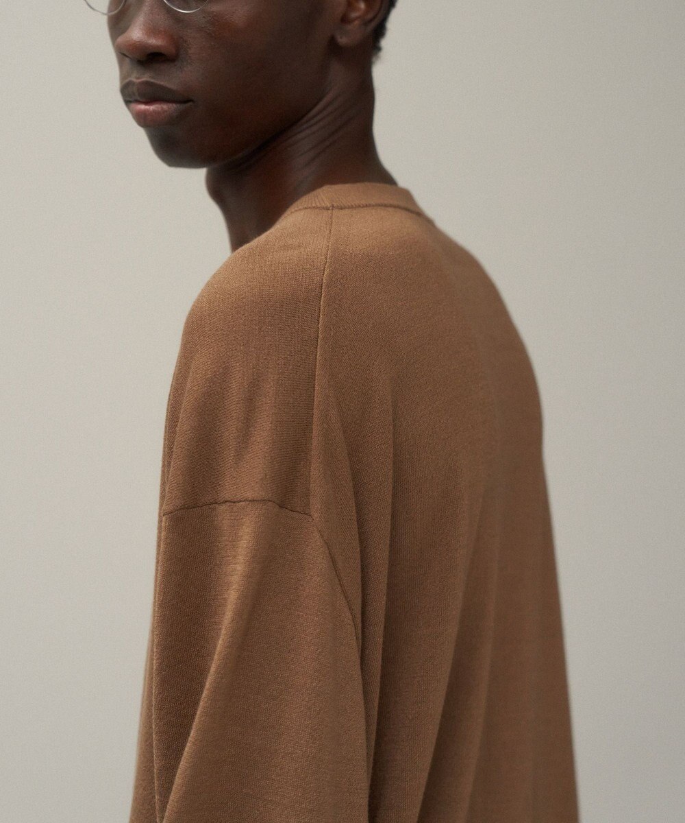 ATON NUBUCK SILK COTTON | クルーネックセーター - UNISEX 