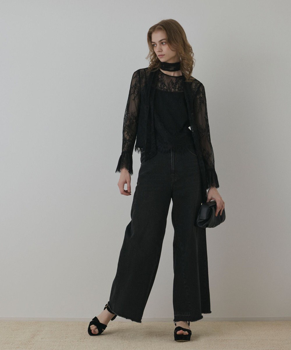 GRACE CONTINENTAL レースボウタイブラウス 