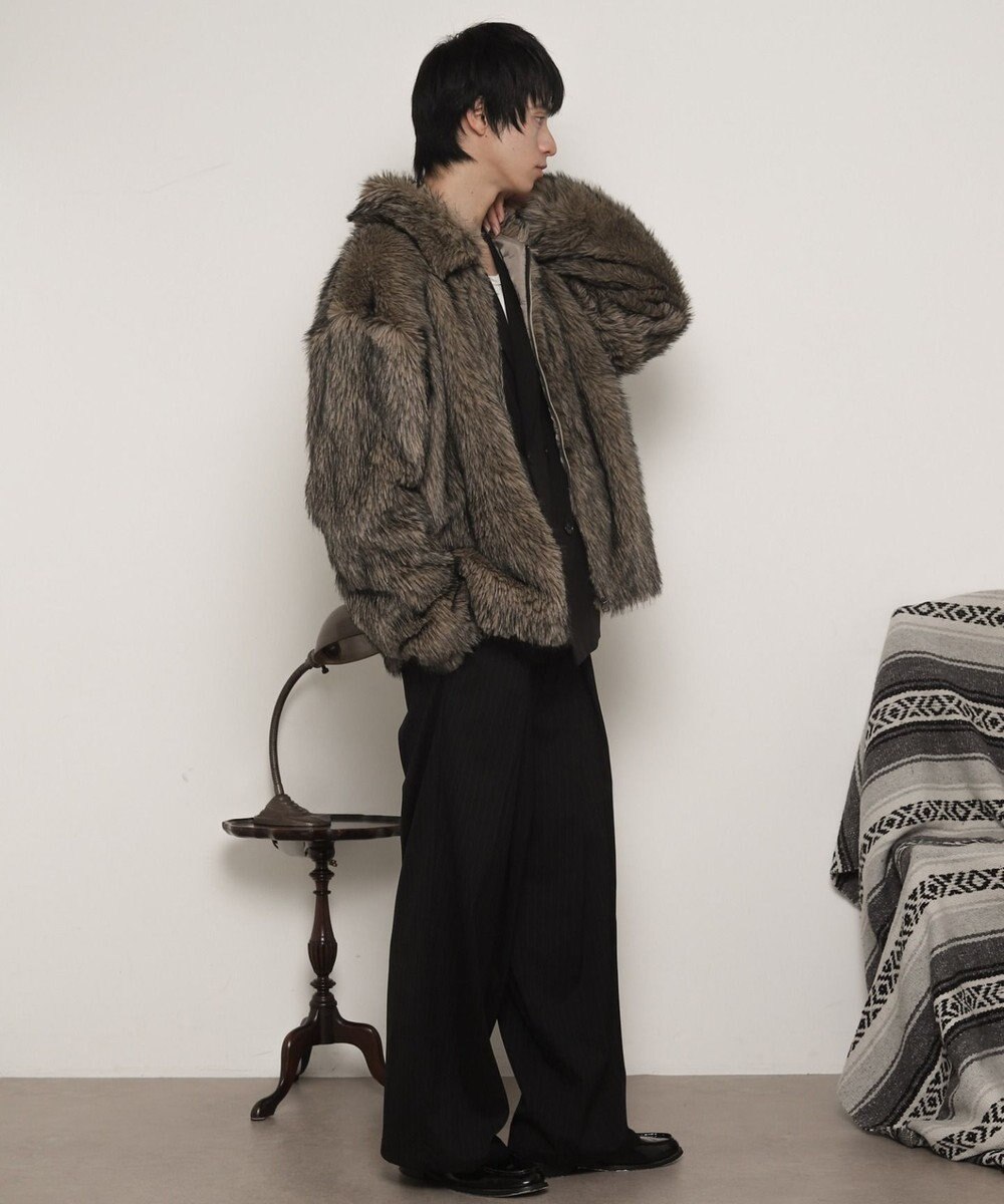 WEGO フェイクファーZIPブルゾン 