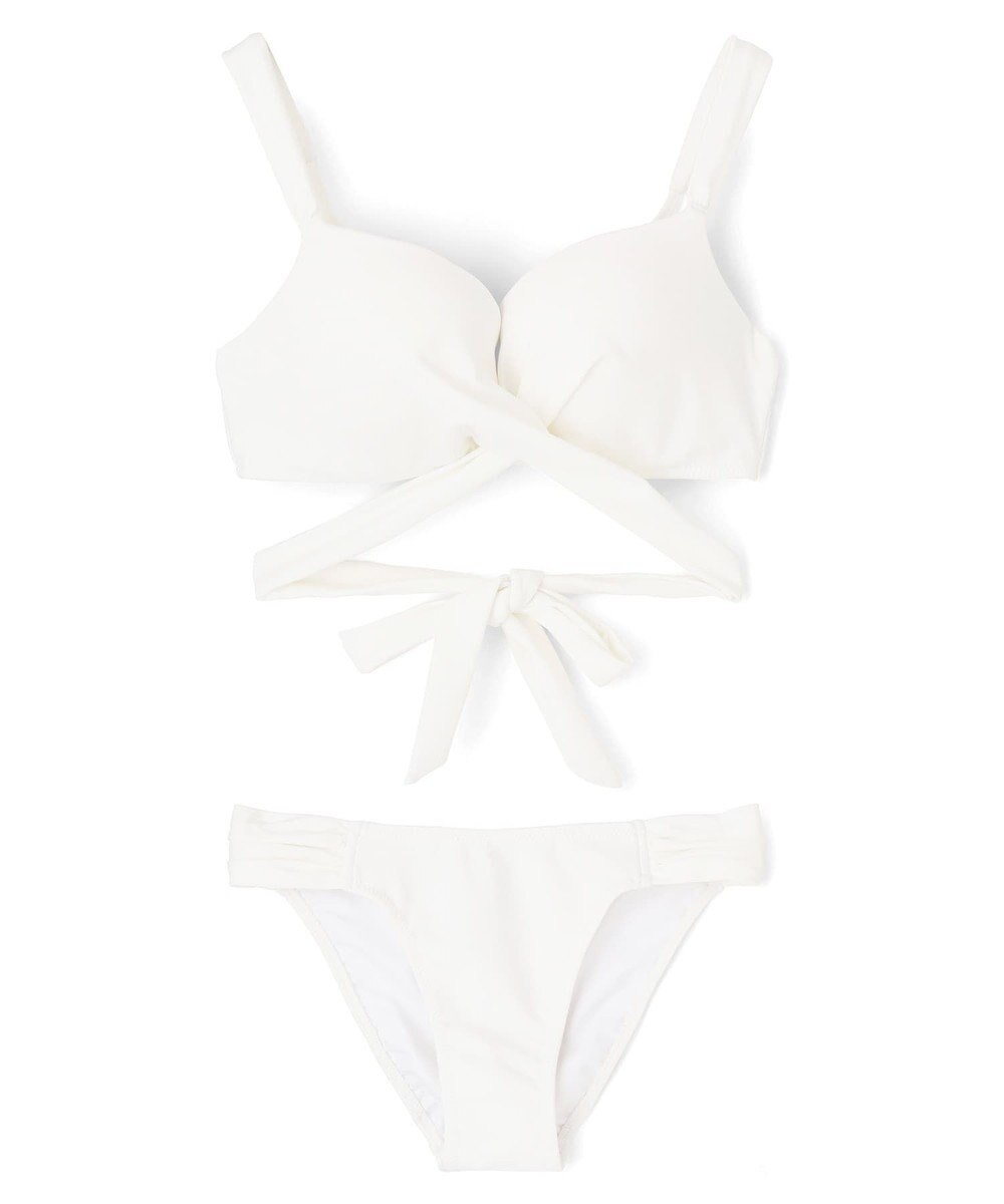 San-ai Resort（三愛水着楽園） 【WEB限定商品】ワコール共同開発 ノンワイヤーなのにぷっくり美胸を作る【ダブルアップ】　クロスビキニ M1/M2/L1　　【San-ai Resort（サンアイリゾート）】 