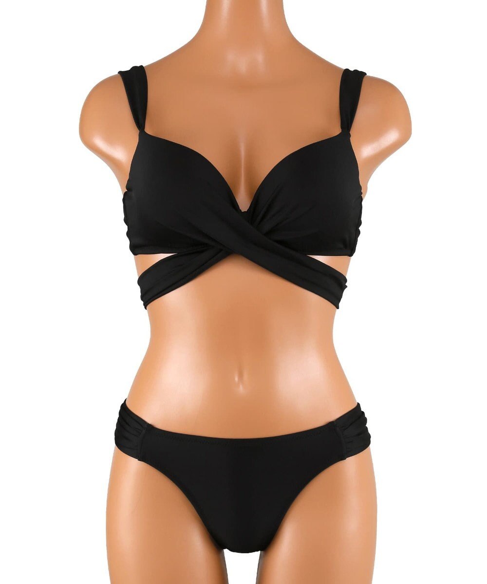 San-ai Resort（三愛水着楽園） 【WEB限定商品】ワコール共同開発 ノンワイヤーなのにぷっくり美胸を作る【ダブルアップ】　クロスビキニ M1/M2/L1　　【San-ai Resort（サンアイリゾート）】 