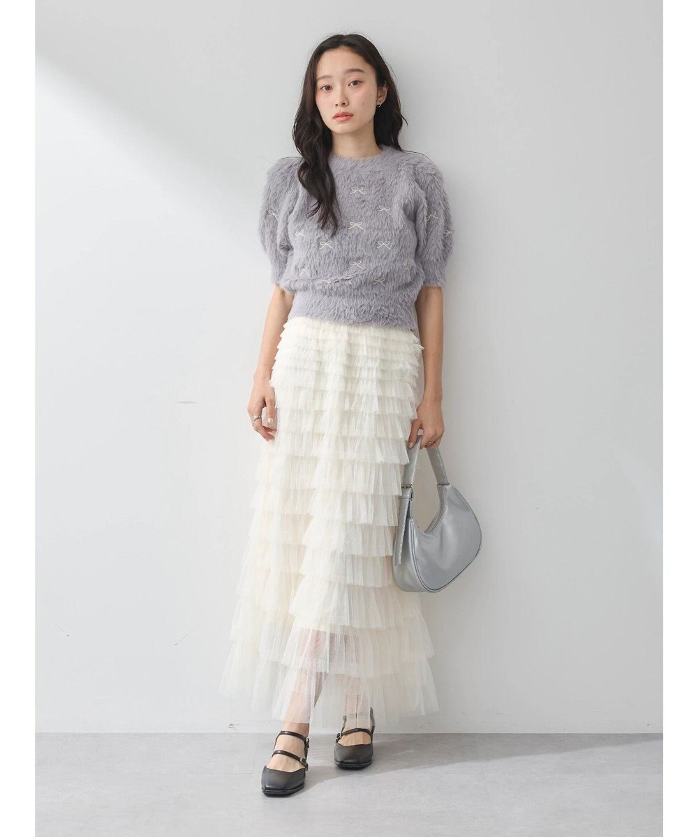 earth music&ecology ティアードフリルチュールスカート 