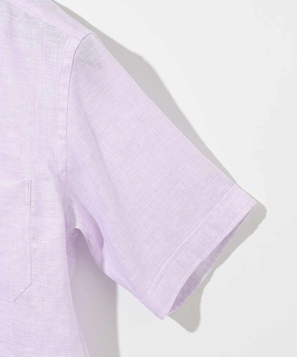 JOSEPH ABBOUD 【キングサイズ・麻100％・軽い・涼しい】 モイスチャーリネン半袖 シャツ 