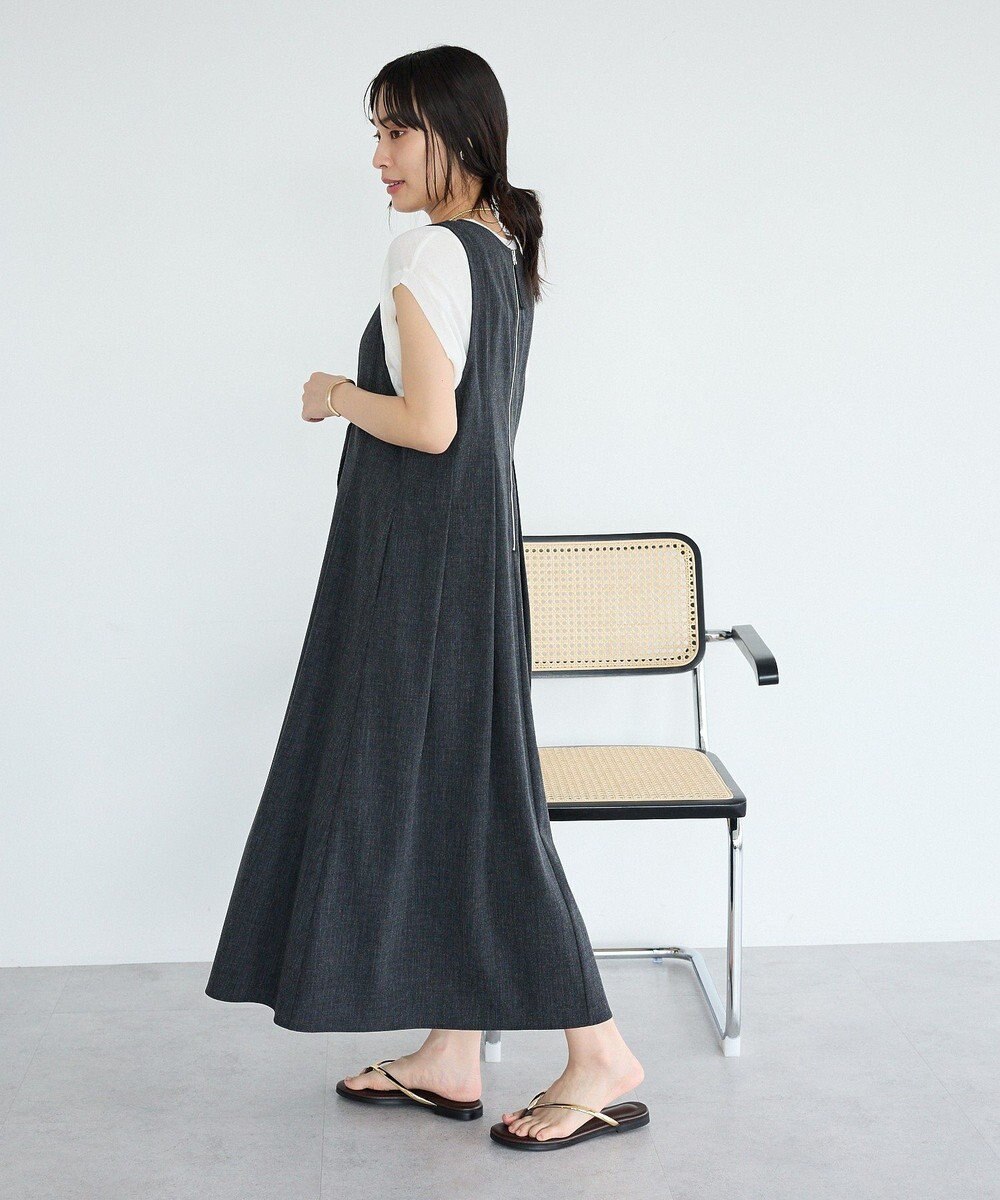 CRAFT STANDARD BOUTIQUE 【2点SET】ストール付きノースリーブニットプルオーバー 