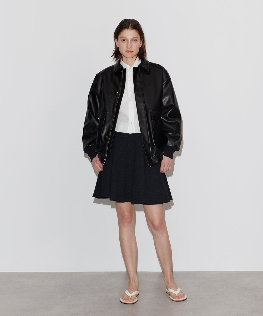 NAVE 【Nave】フェイクラムスキン ブルゾン 