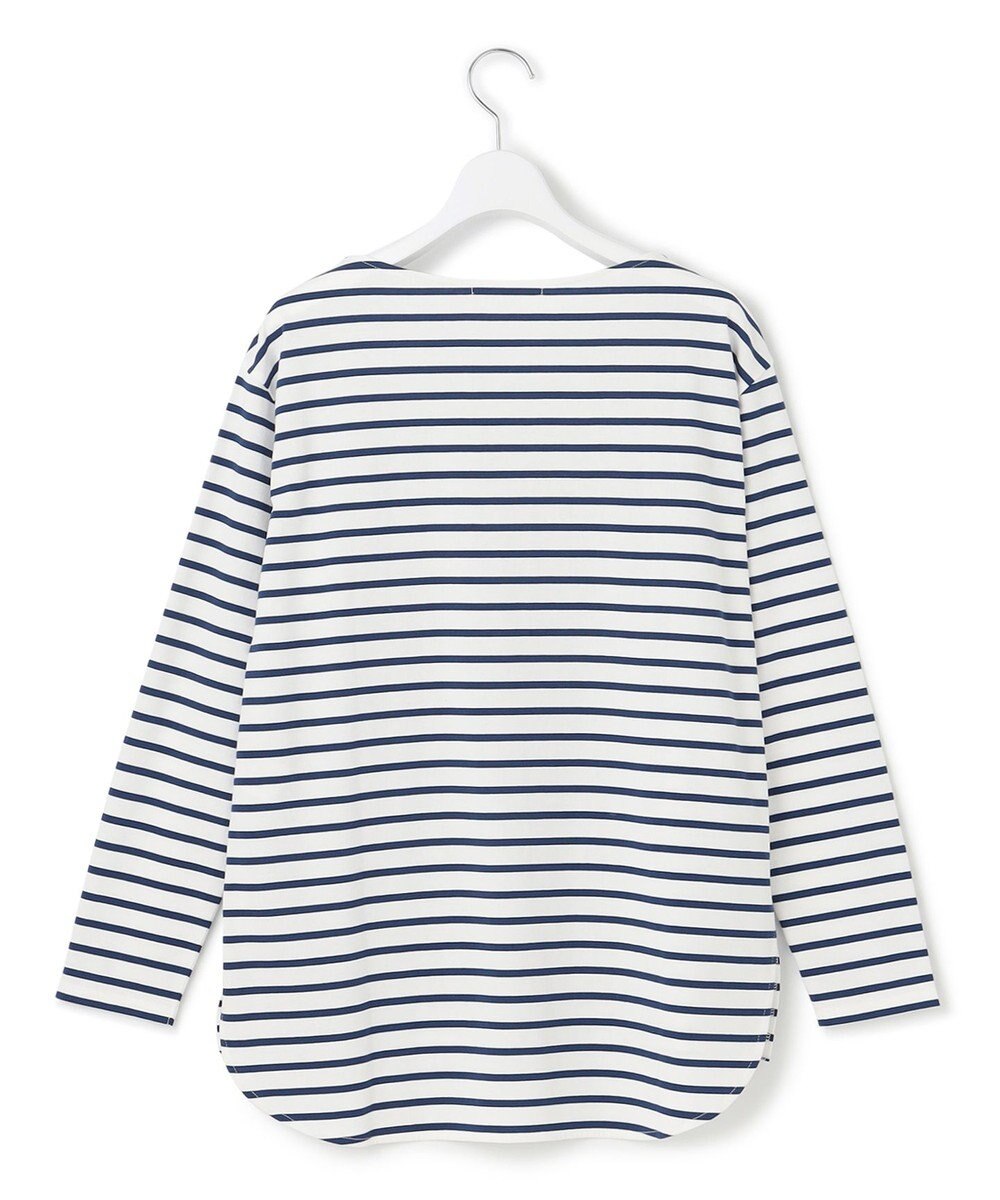 23区 【SLOW/一部店舗限定】ギザコットンボーダー ボートネックカットソー 