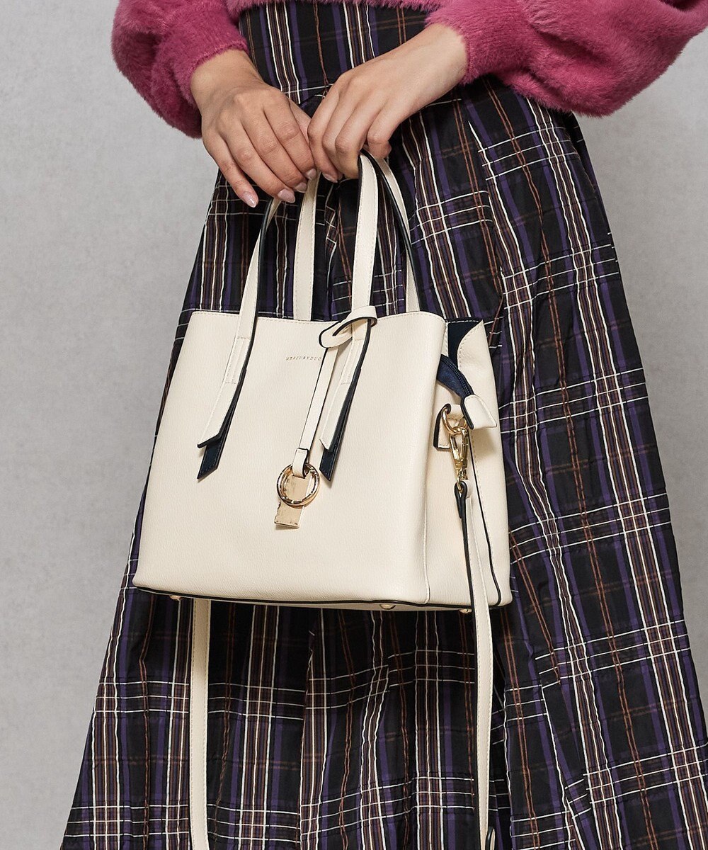 style code 【8/26入荷】【MERCURYDUO/マーキュリーデュオ】アオリワークハンドバッグ 