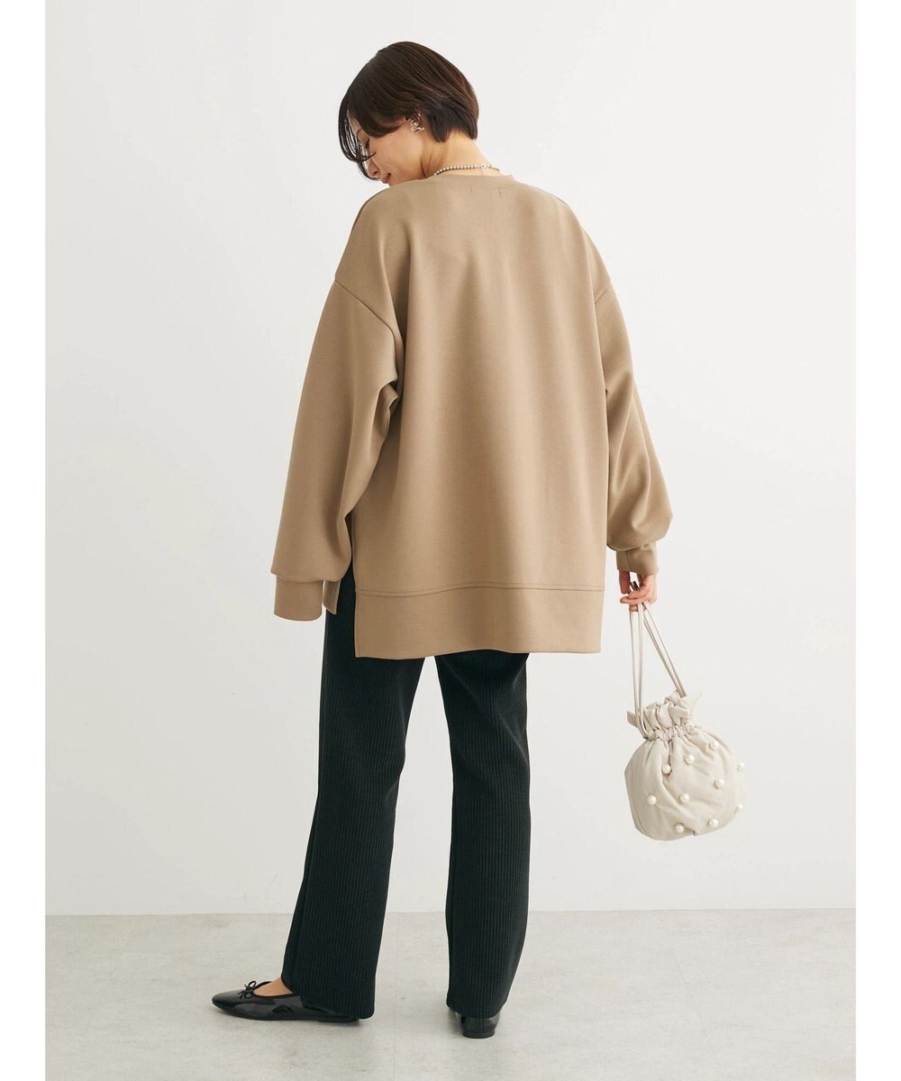 Green Parks リブ見えカットコールパンツ 