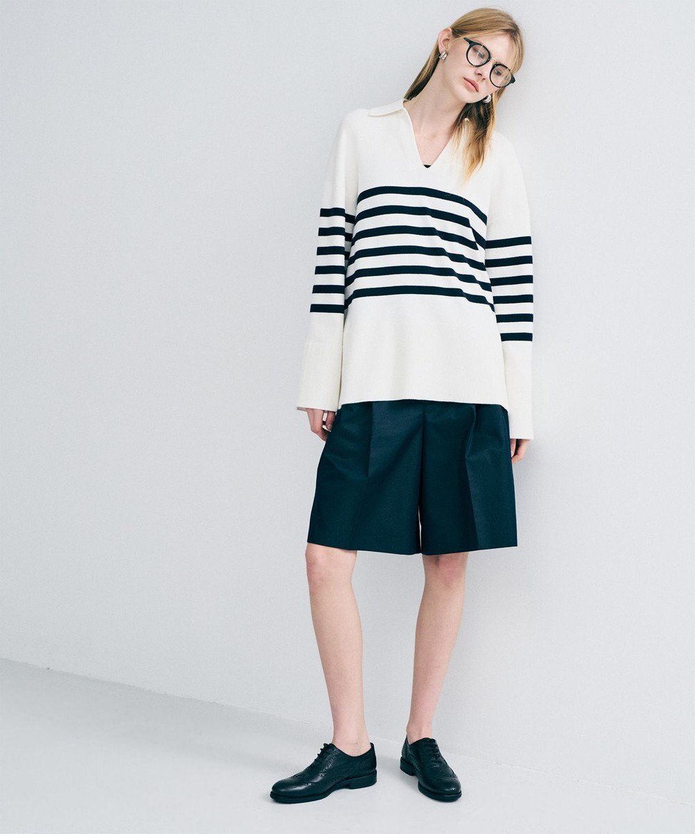 uncrave スウェットライクニット スキッパートップス 