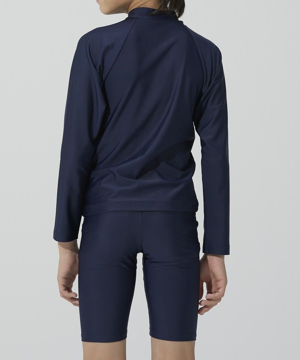 BEAMS SCHOOL 長袖フルZIPラッシュガード 