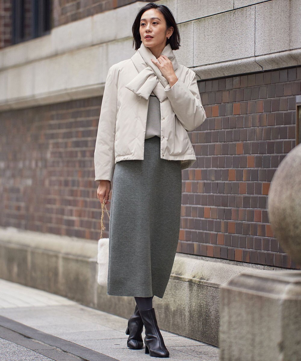 自由区 【撥水加工・洗える】ティペット付きスプリング ダウン 