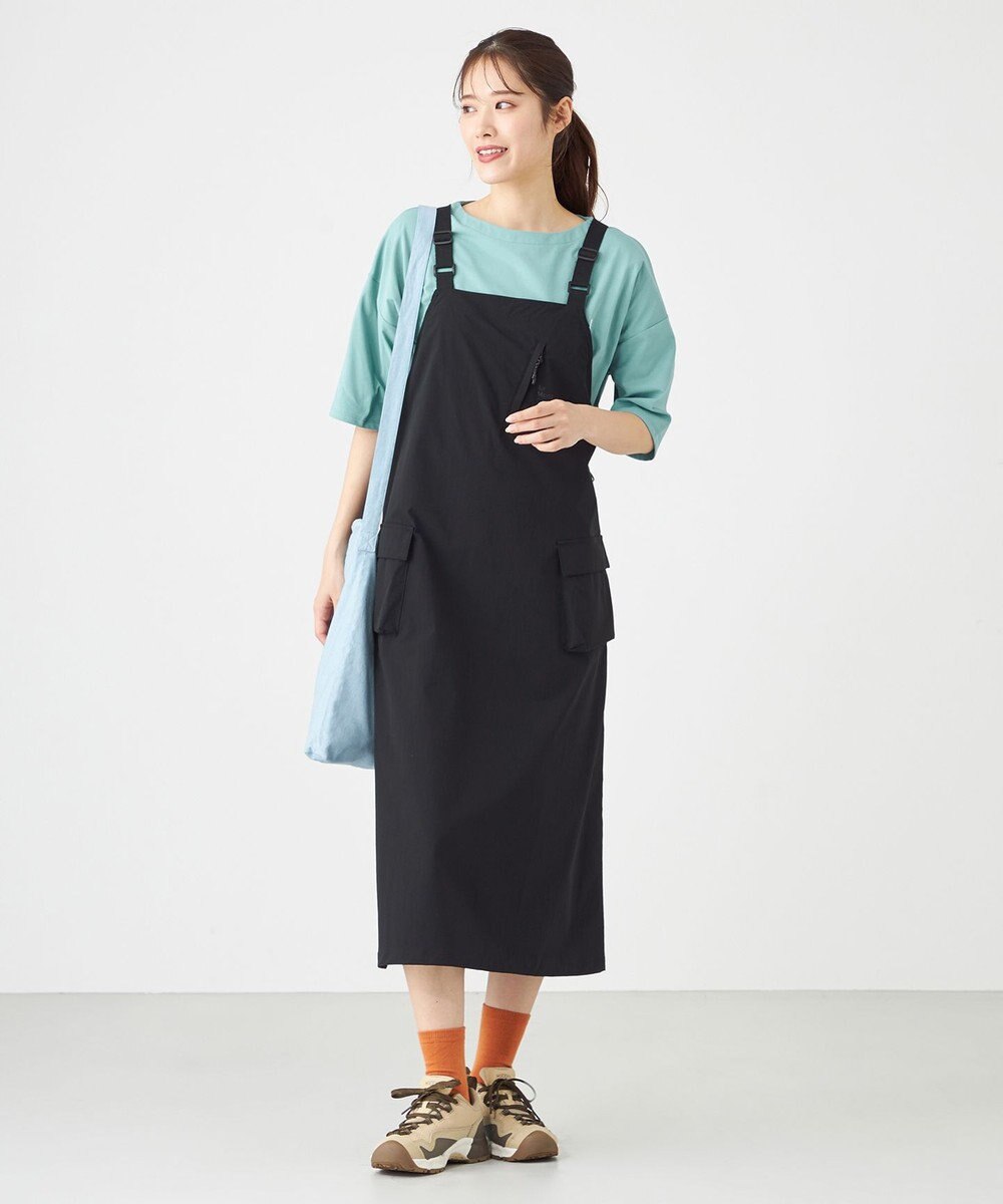 SHARE PARK LADIES 【撥水・UVカット・ストレッチ・軽量 】ナイロンジャンパースカート（S・Mサイズ） 