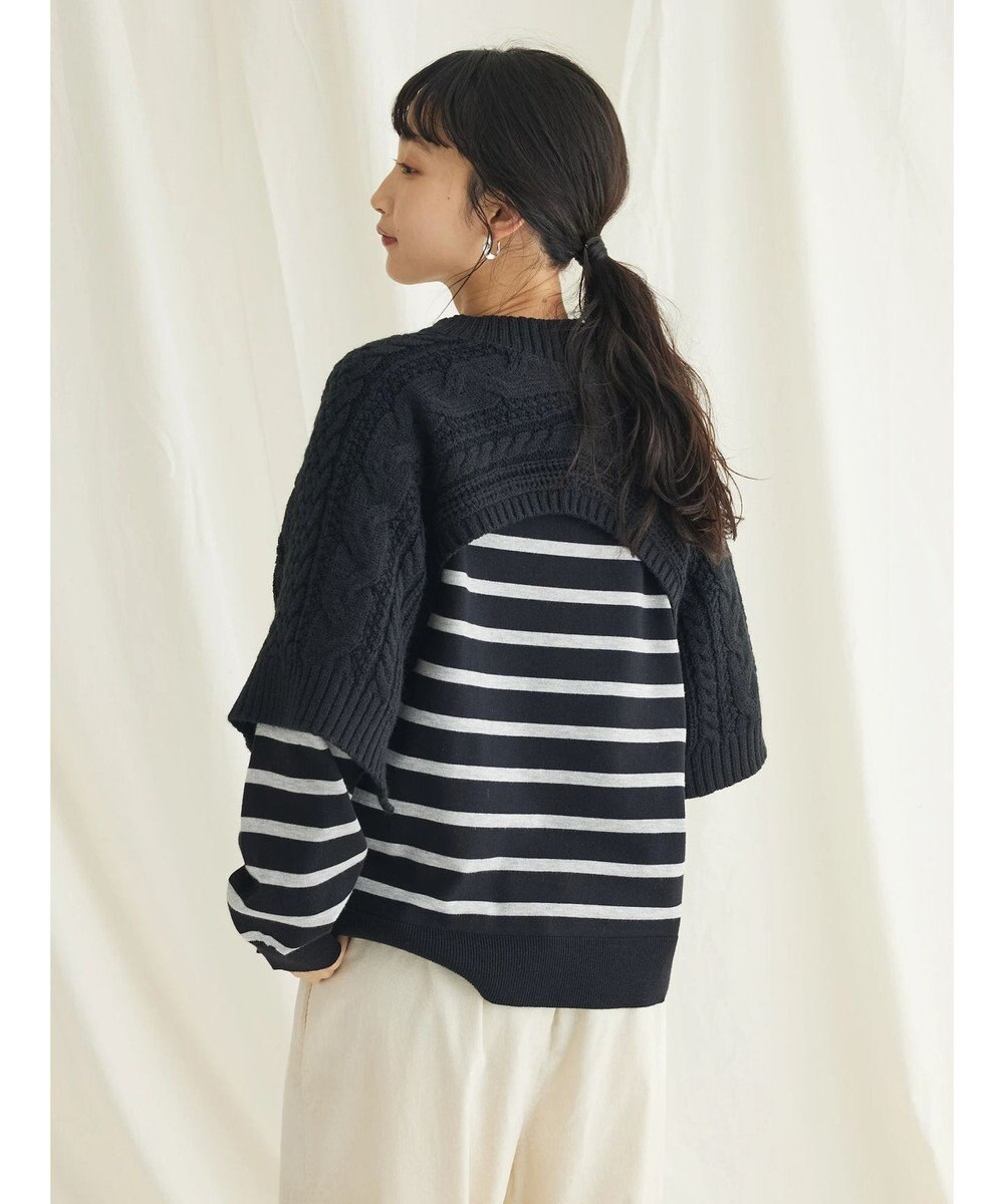 CRAFT STANDARD BOUTIQUE ２ＷＡＹケーブルニットベスト 