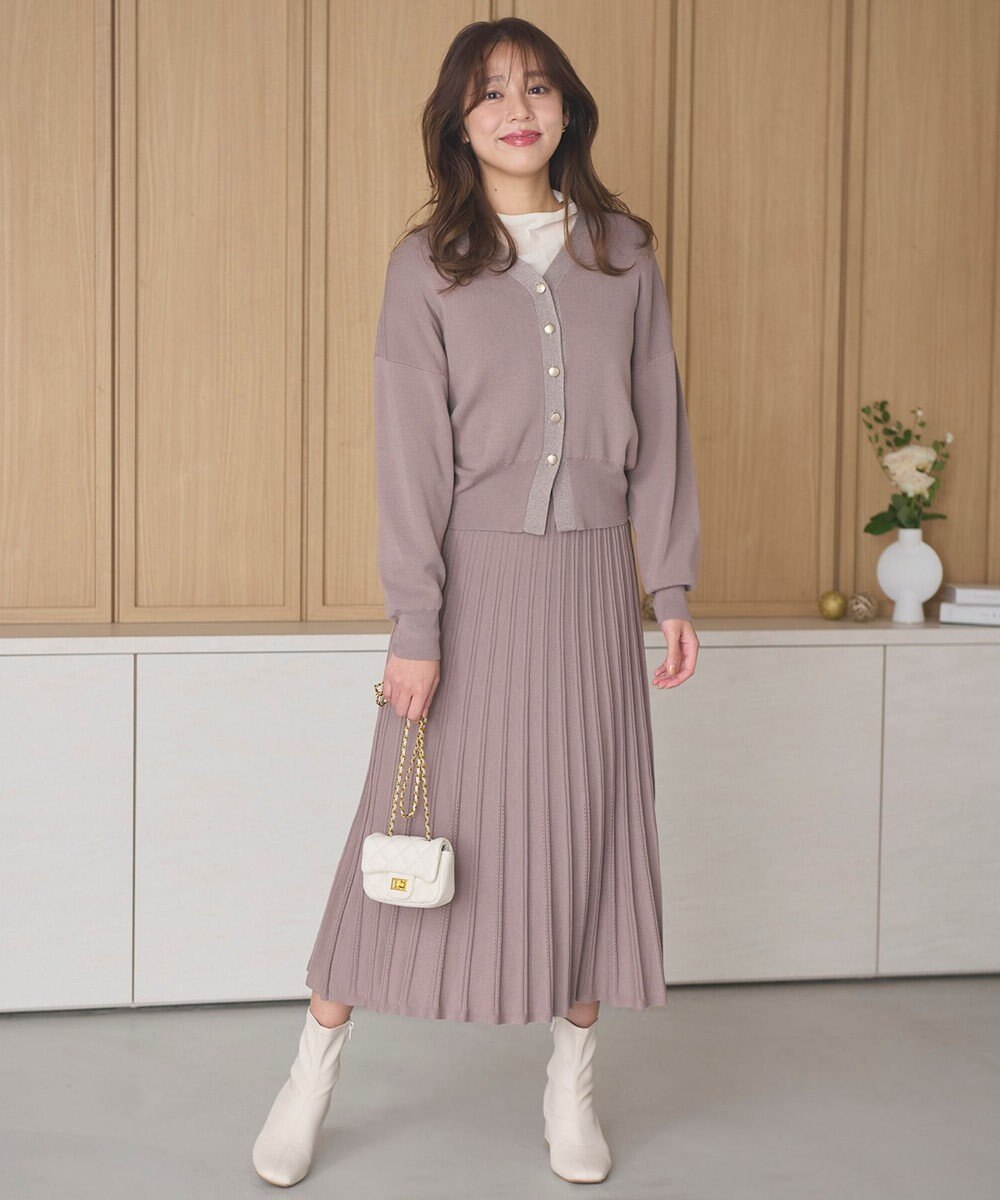 Feroux 【洗える】ベロア ハイネックトップス 